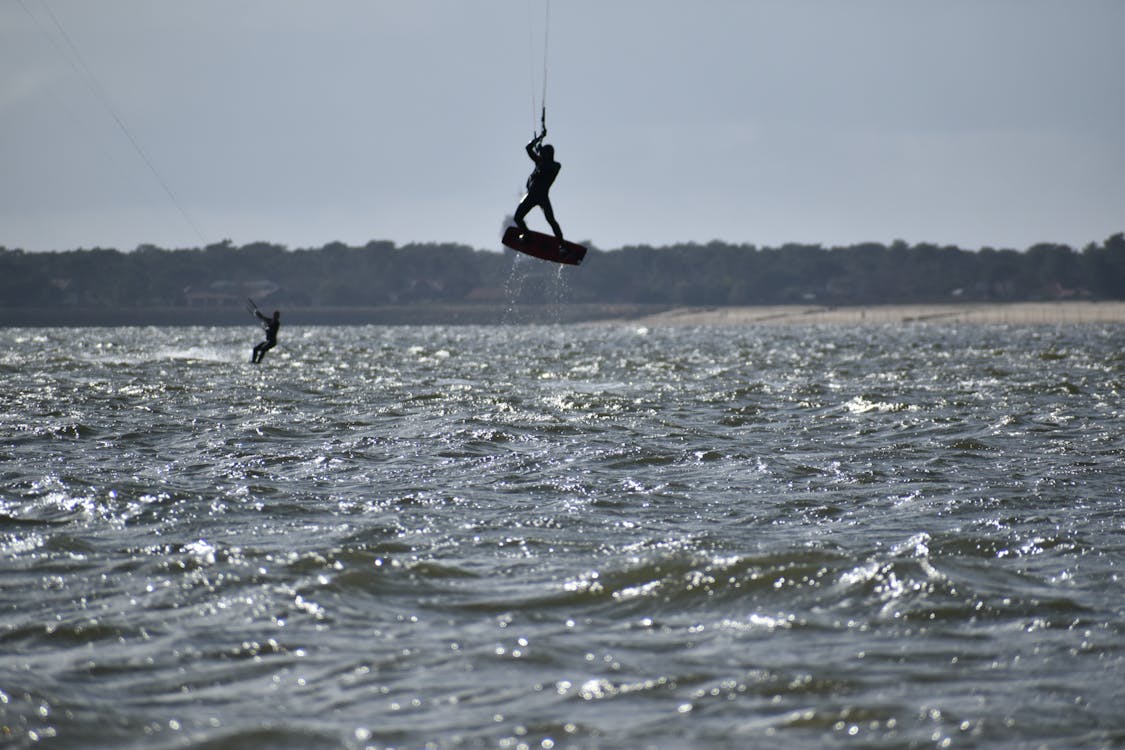 Gratis lagerfoto af kitesurfing