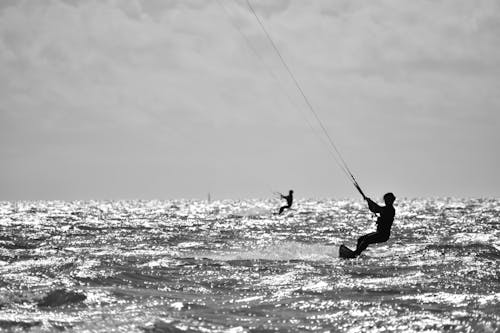 Gratis lagerfoto af kitesurfing