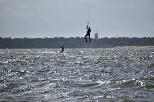 Gratis lagerfoto af kitesurfing