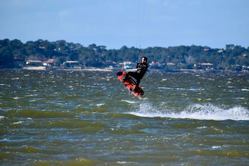 Gratis lagerfoto af kitesurfing