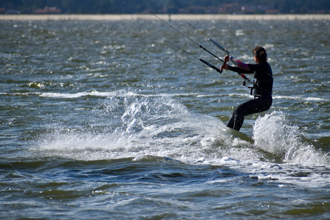 Gratis lagerfoto af kitesurfing