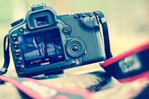 Selective Blur Photo Black Canon Dslr Camera