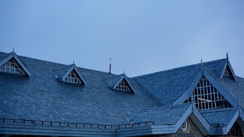 Foto d'estoc gratuïta de arquitectura, blau, blau fosc