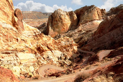 Základová fotografie zdarma na téma burr trail serpentiny, cestování, erodováno