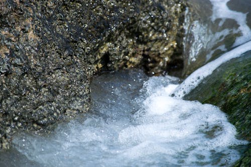 Free stock photo of foam, rock, rocks