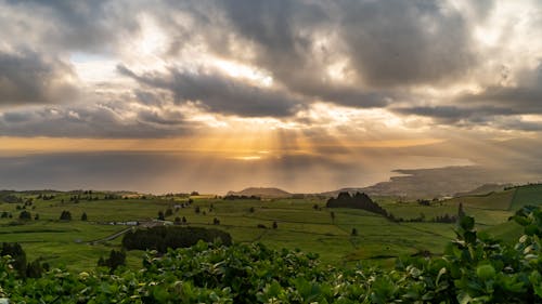 Foto profissional grátis de Açores, agricultura, alvorecer