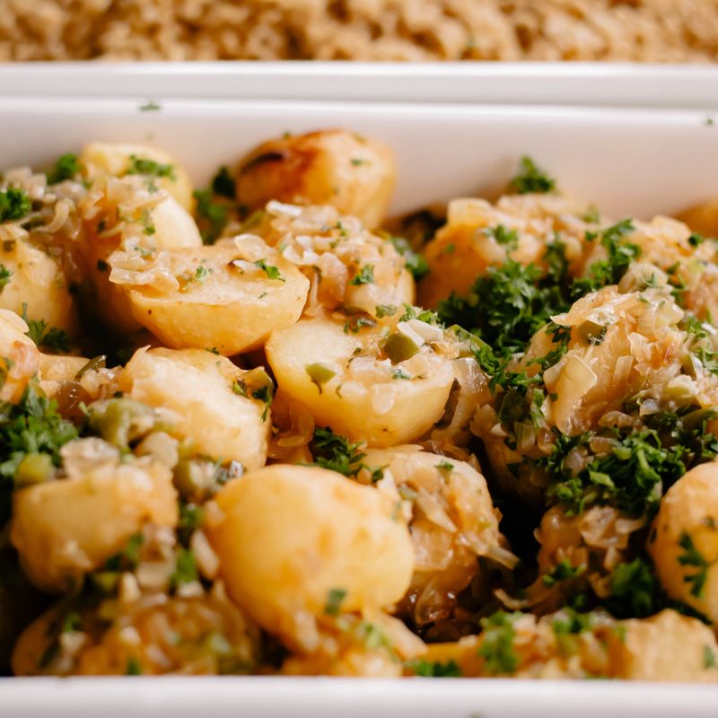 Garlic Herb Smashed Potatoes