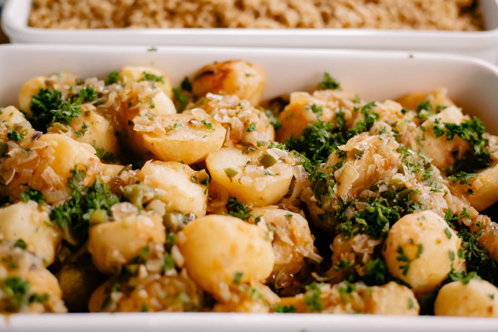 Garlic Herb Baked Potato