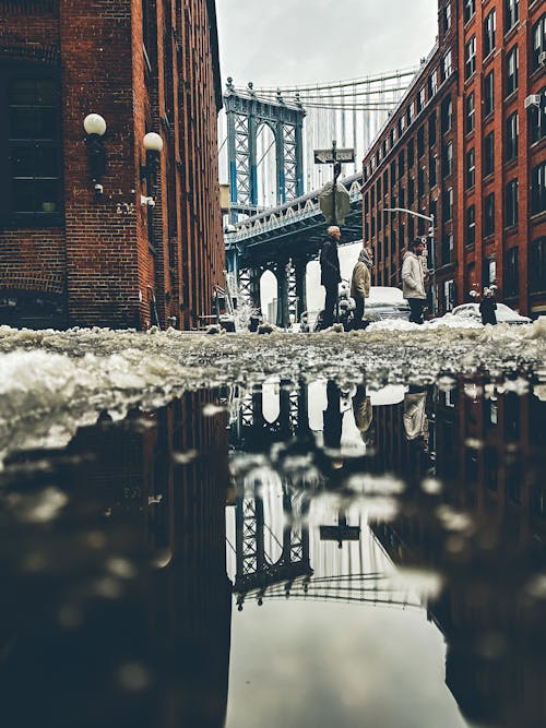 Low Angle View of Manhattan