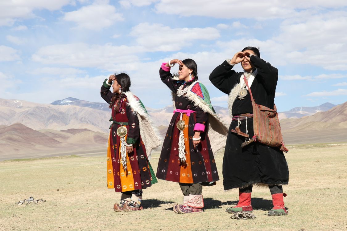 Women in Mongolian Traditional Clothing Free Stock Photo Women in Mongolian Traditional Clothing Free Stock Photo