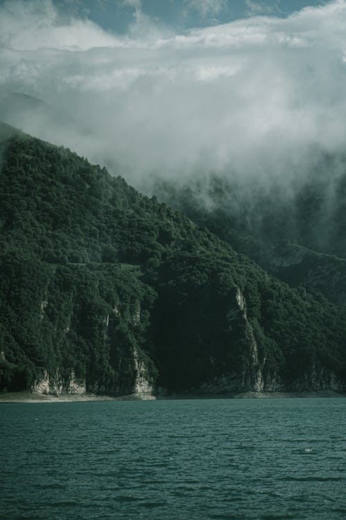 Mountains on Island in Summer