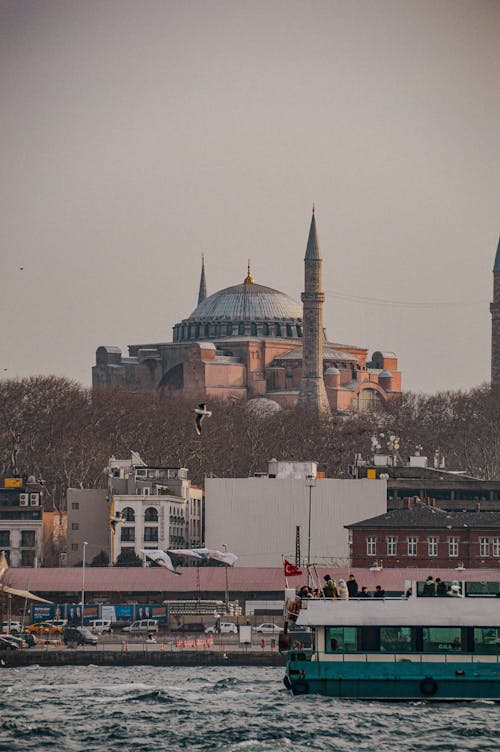 Hagia Sophia on Sea Coasst in Istanbul