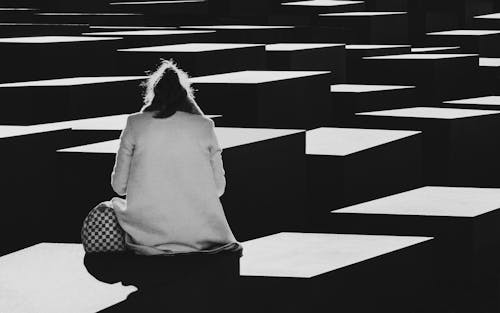 Darmowe zdjęcie z galerii z beton, bloki, czarno-biały