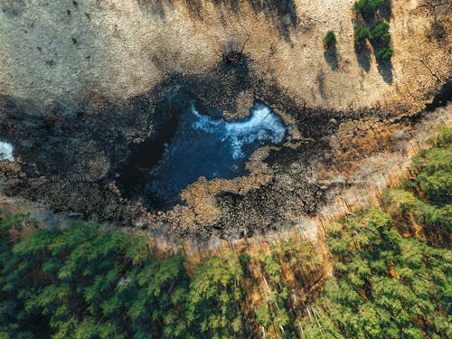 Gratis lagerfoto af dam, droneoptagelse, natur