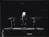 Black And White Photo Of Drone