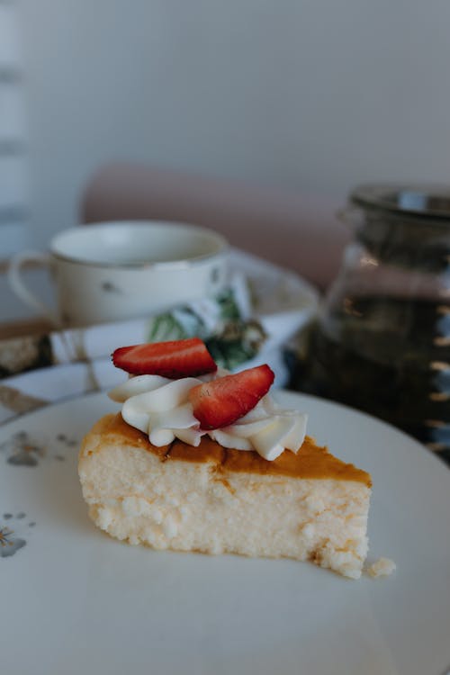 Kostnadsfri bild av cheesecake, jordgubbar, matfotografi