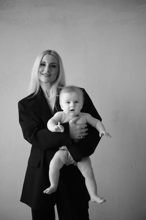 Imagine de stoc gratuită din alb-negru, aproape, bebeluș