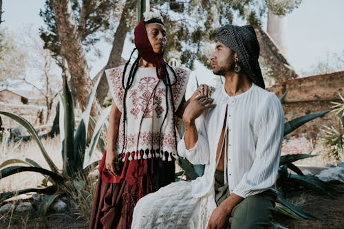 Two People Together Outdoors