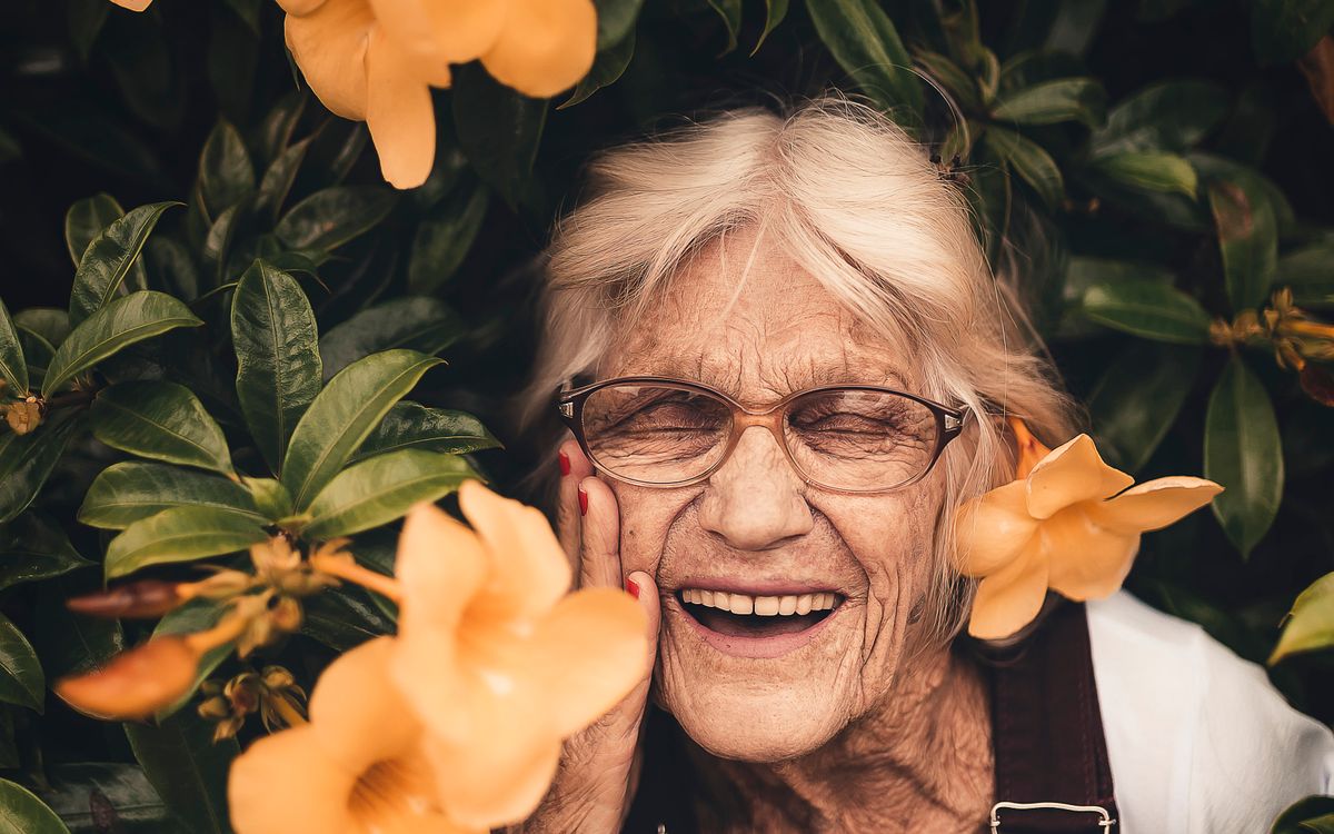 Senior living community garden
