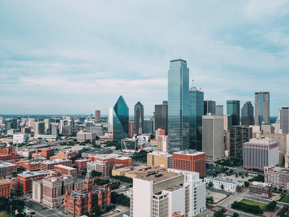  Aerial Photo Of City Buildings Dallas