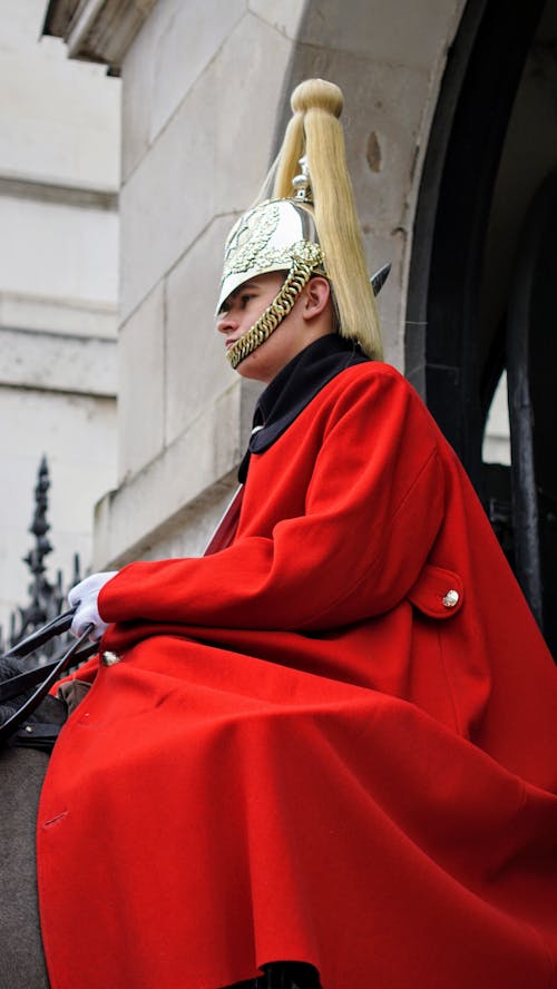 Foto stok gratis Inggris, jas merah, kavaleri