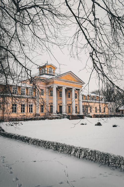 Facade of the Krimulda Manor in Sigulda, Latvia