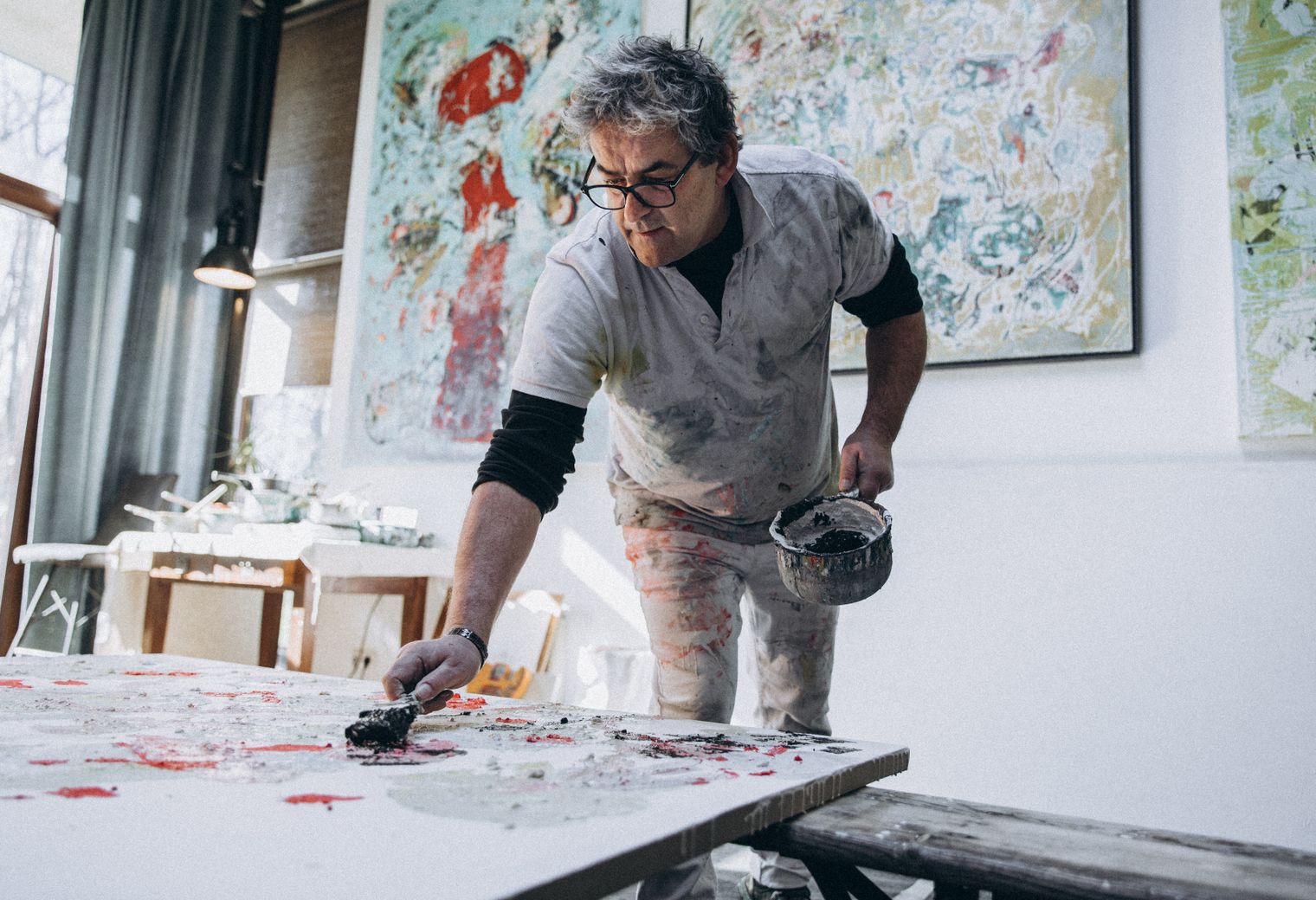 Painters and Decorators in Marylebone — surfaces prepped and cut in by hand