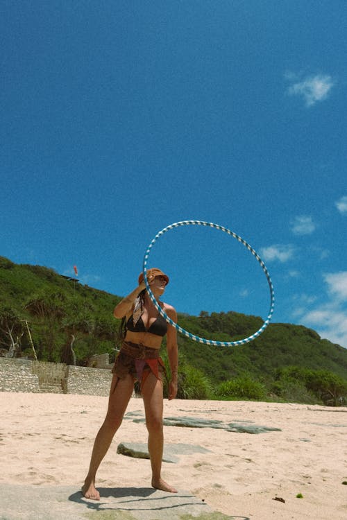 Imagine de stoc gratuită din faleză, hula hoop, ocean
