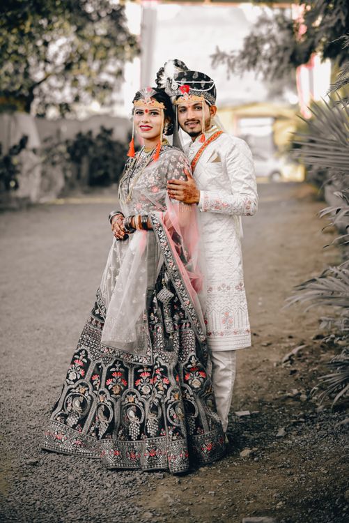 Bride and Groom Wearing Traditional Hindu Wedding Clothing Free Stock Photo Bride and Groom Wearing Traditional Hindu Wedding Clothing Free Stock Photo