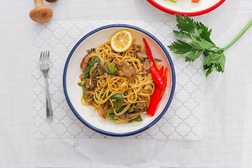 enamel plate, pasta, 健康 的 免费素材图片