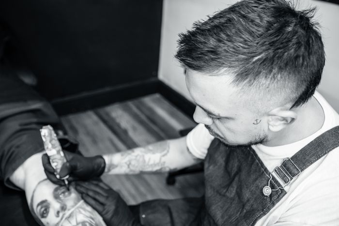 Hand Tattoo Detailaufnahme