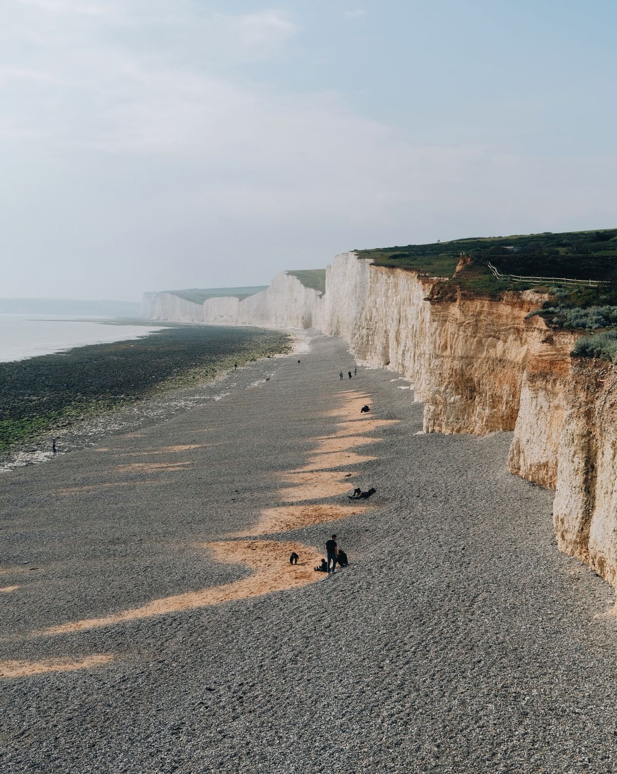 Kreideklippen bei Birling Gap und Seven Sisters, Wanderziel nahe Brighton bei Sprachreisen England