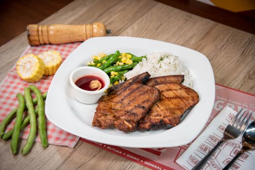 Dinner — Grilled Pork Chop