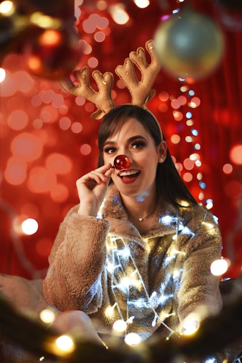 Imagine de stoc gratuită din coarne, Crăciun, femeie