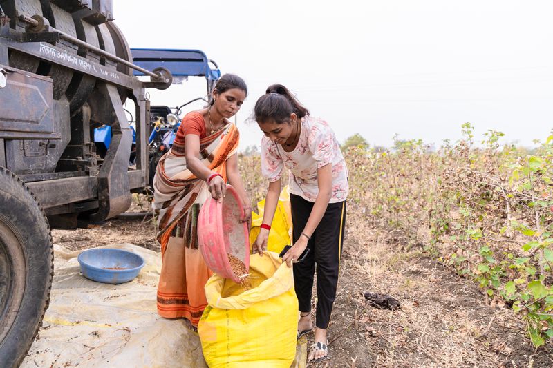 Women in a self-help group training