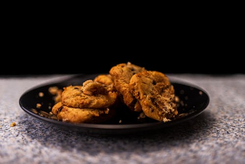 Chocolate Cookies on Plate