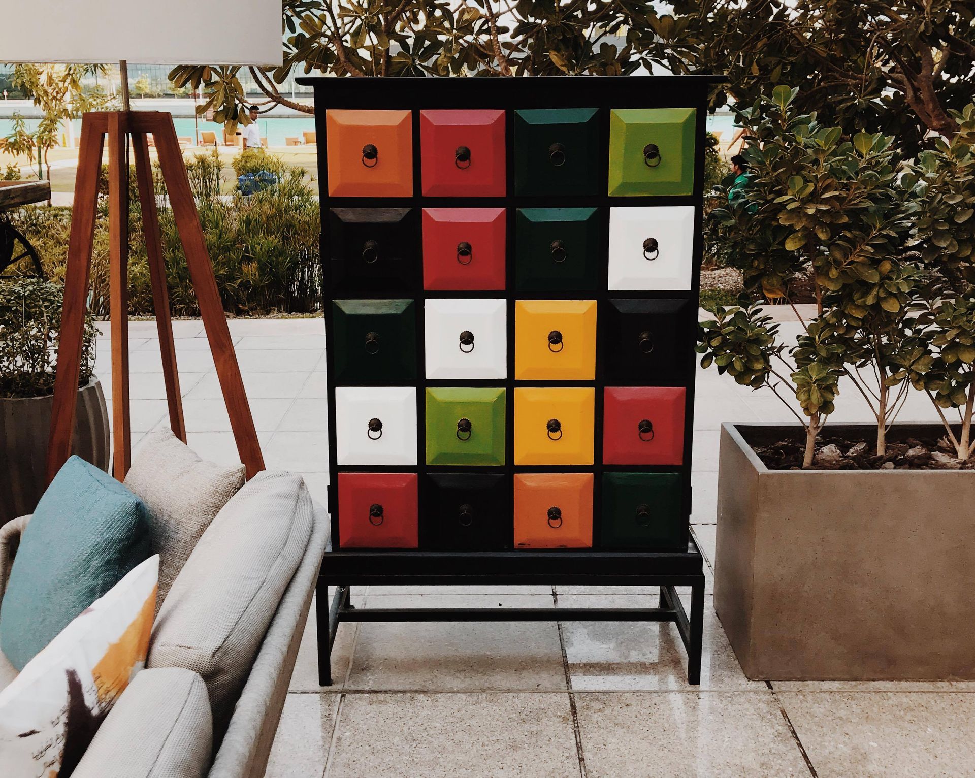 Multicolored Wooden Drawer