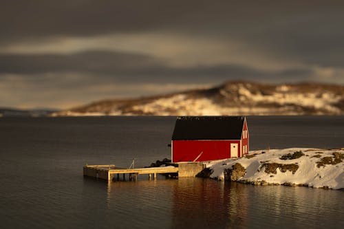 Fotos de stock gratuitas de casa barco, invierno, mar