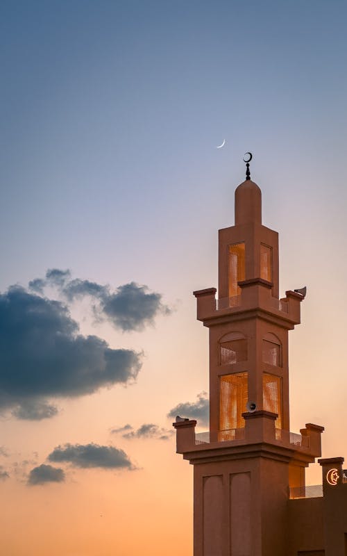 Minaret Against a Sunset