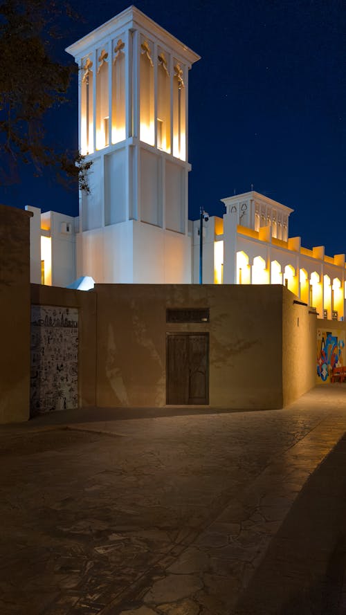 Al Fahidi Historical Neighbourhood in Dubai at Night