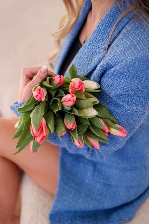 Imagine de stoc gratuită din buchet, femeie tânără, flori