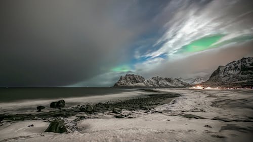 Ingyenes stockfotó a zöld sárkány, aurora borealis, fizikai jelenségek témában