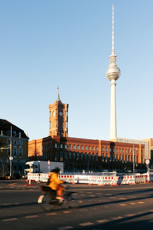 Imagine de stoc gratuită din Berlin, cer albastru, fotografiere verticală