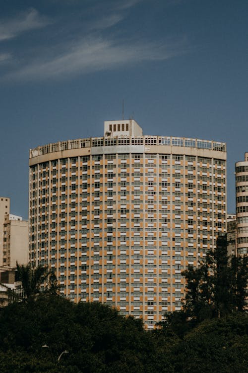 Hotel Building in Sunlight in Brazil 