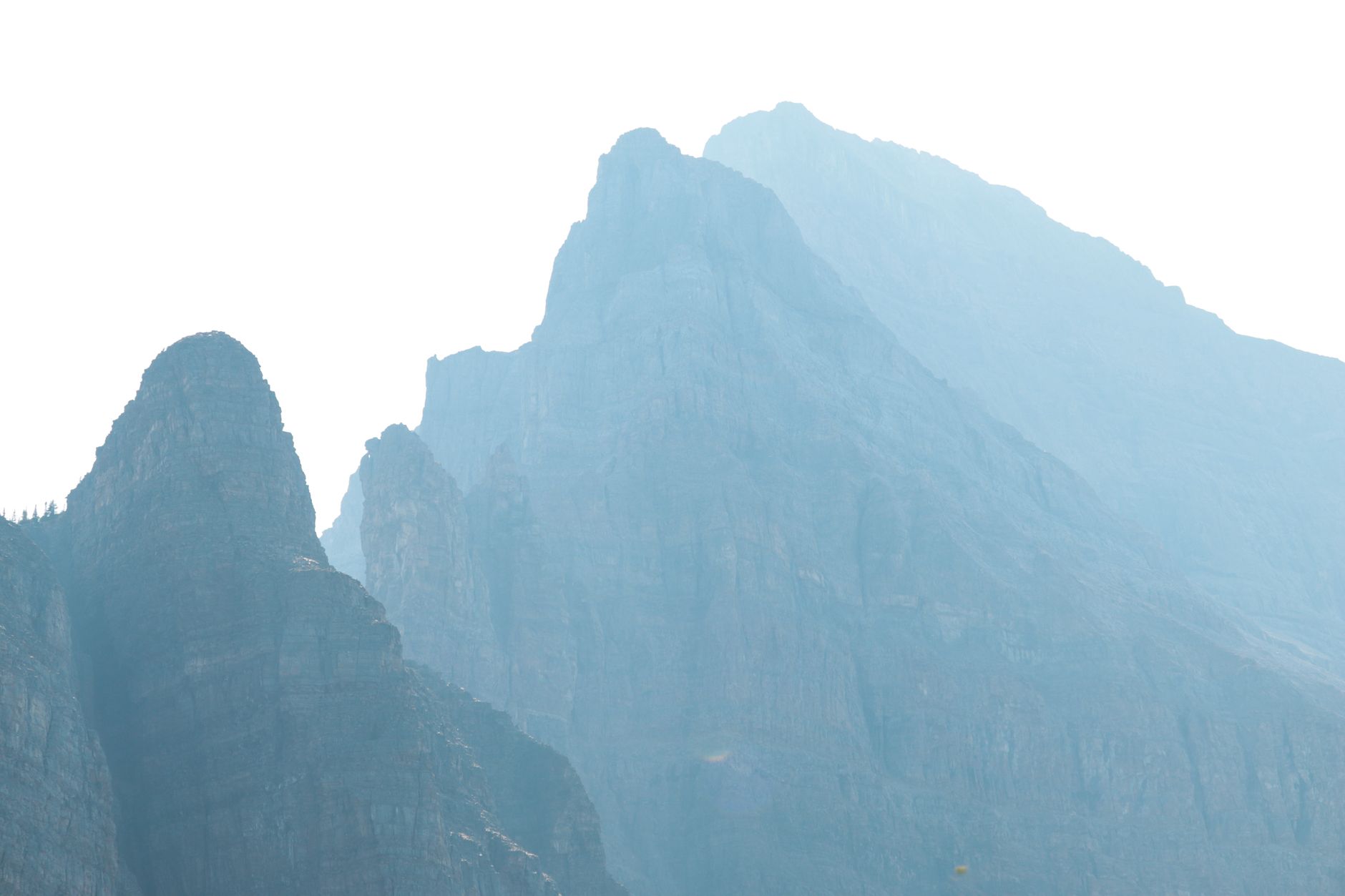 A ridgeline catching the first light