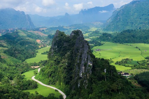 Бесплатное стоковое фото с вид, долина, зеленый