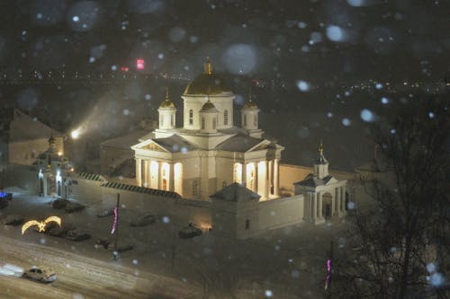 下诺夫哥罗德, 下雪, 冬天的晚上 的 免费素材图片