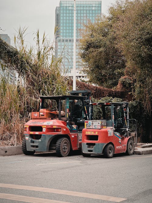 Immagine gratuita di carrelli elevatori, città, industria