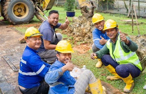 Gratis lagerfoto af arbejdstagere, byggeri, digger