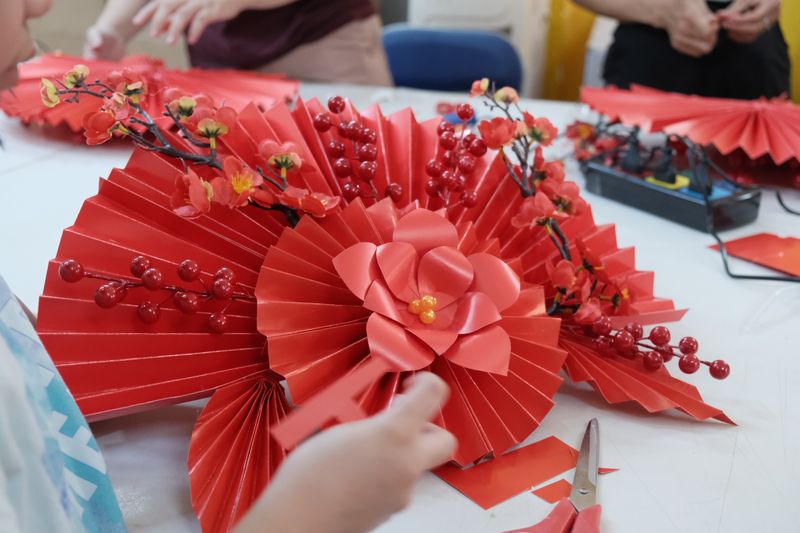 Red paper craft